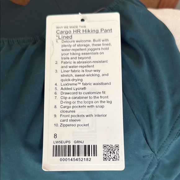 Cargo HR Hiking Pant Lined - Picture 1 of 5